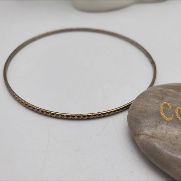 Snake skin patterned copper and gold toned‎ bracelet B0920 display picture 3